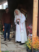 Outside the Sanctuary door